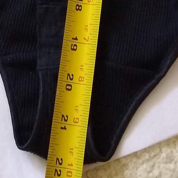 vintage 80s NWT black lace knit bodysuit - Picture 11 of 14